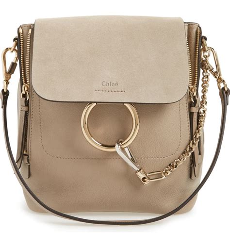 chloé small faye suede & leather backpack dupe|chloe large tote bag.